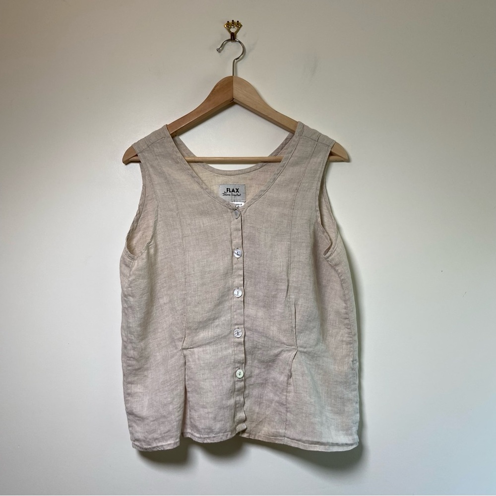 FLAX Linen Tank Top XL